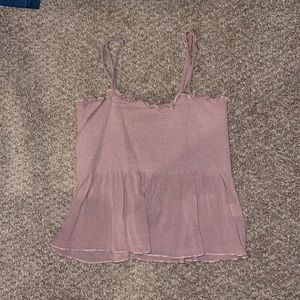 Pink Flowy tank top